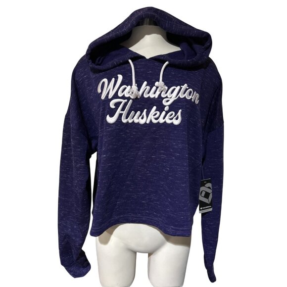 NEW Washington Huskies Colosseum Athletics Purple Hoodie Sweatshirt Women's M - Picture 1 of 11